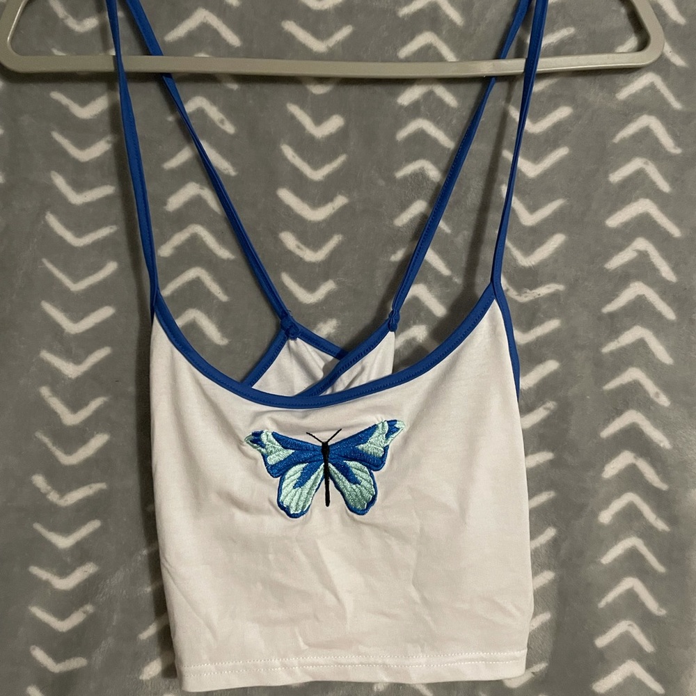 Butterfly crop cami